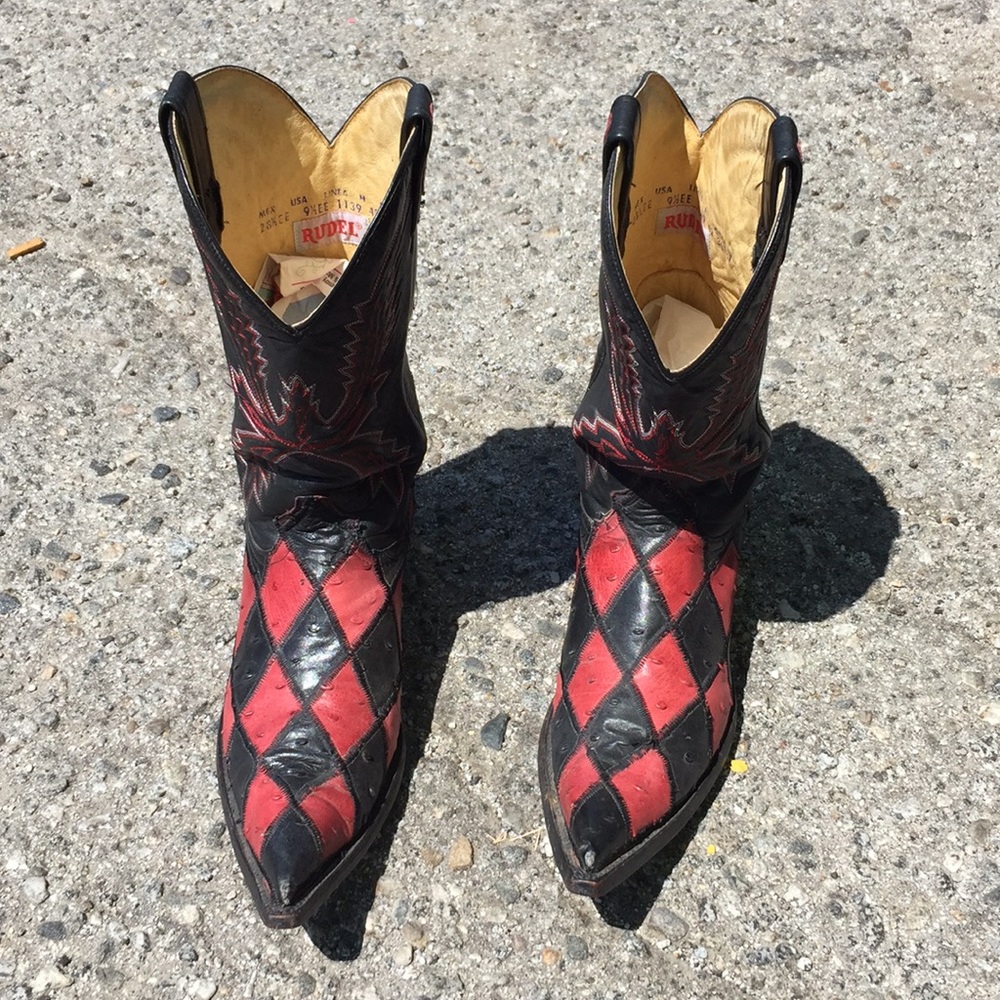 Red and Black boots